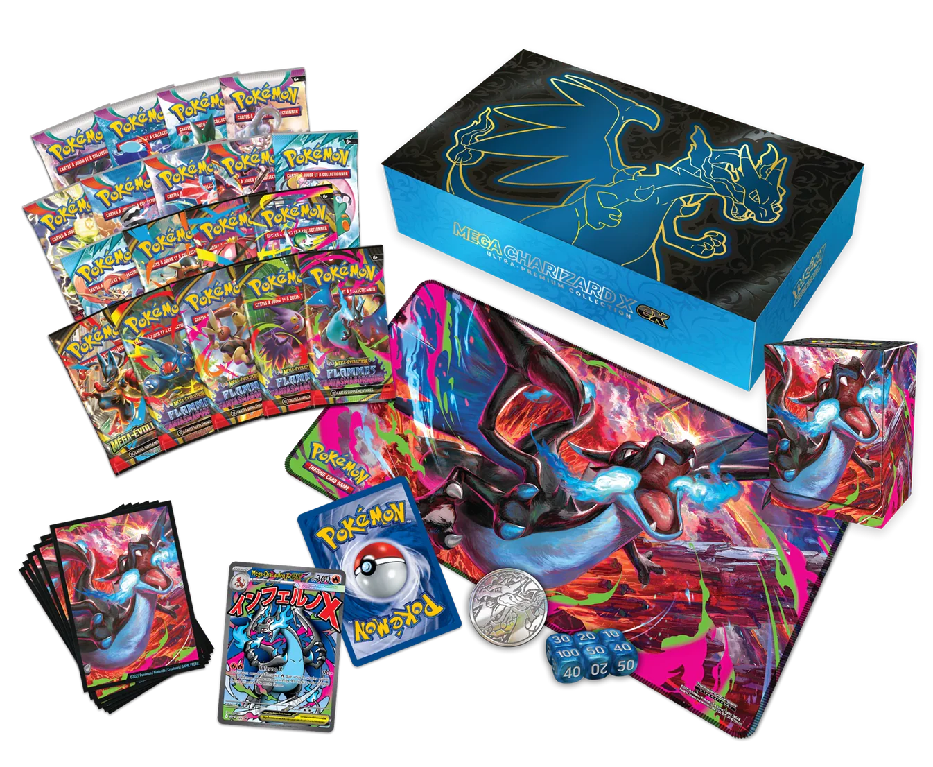 Pokémon – Coffret Collection Ultra-Premium Pokémon Méga-Dracaufeu X-EX