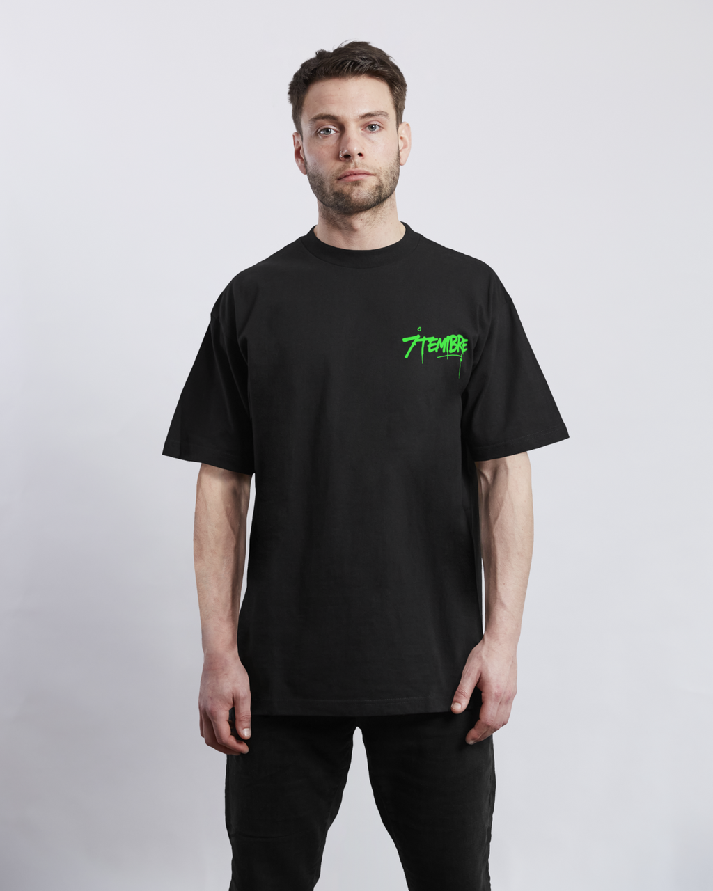 T-shirt Oversize 7TEMBRE – Noir & Vert