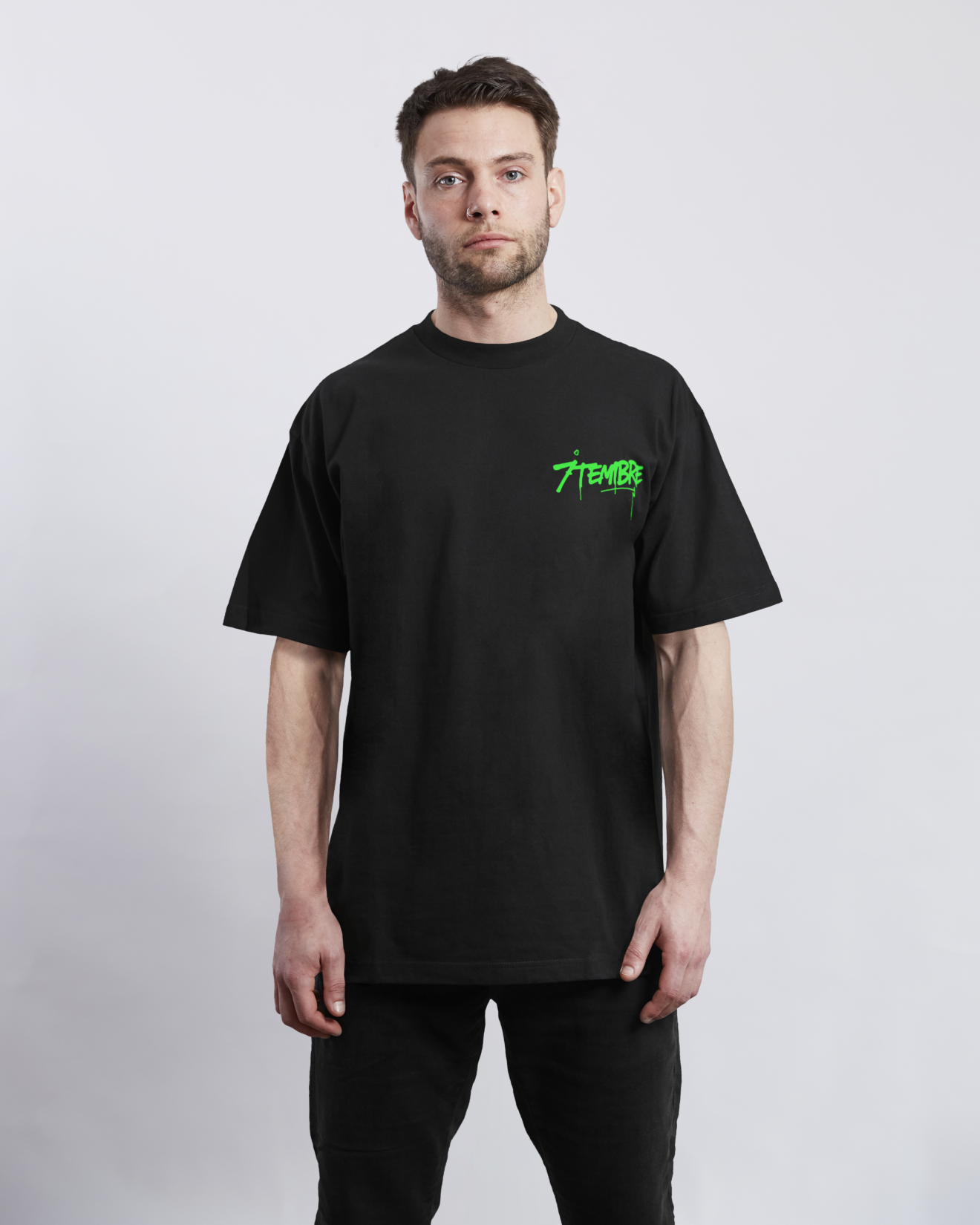 T-shirt Oversize 7TEMBRE – Noir & Vert