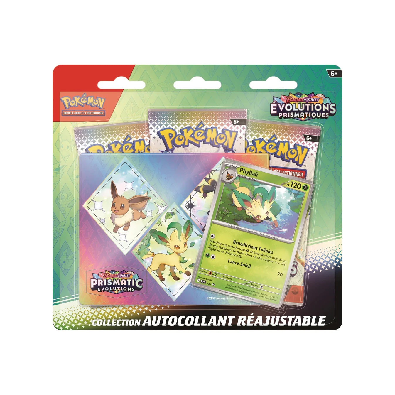 Pokémon – Lot de 3 Boosters “Évolution Prismatique” (Écarlate & Violet)